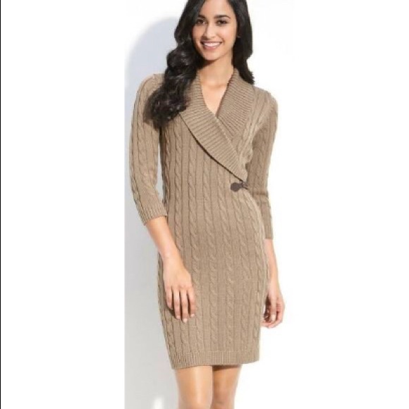 Calvin Klein Dresses & Skirts - Calvin Klein Cable Knit Sweater Dress